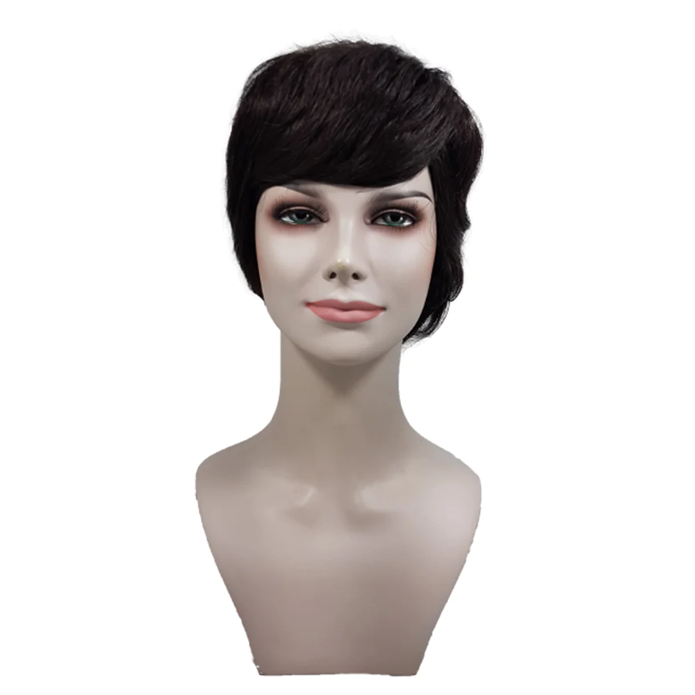 Peruca Sintética Nina Inteira à mão - Imagem 2