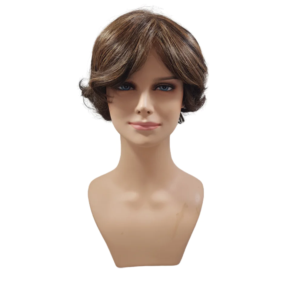 Peruca Cabelo Sintético Inteira à mão Modelo Célia curta - Imagem 3